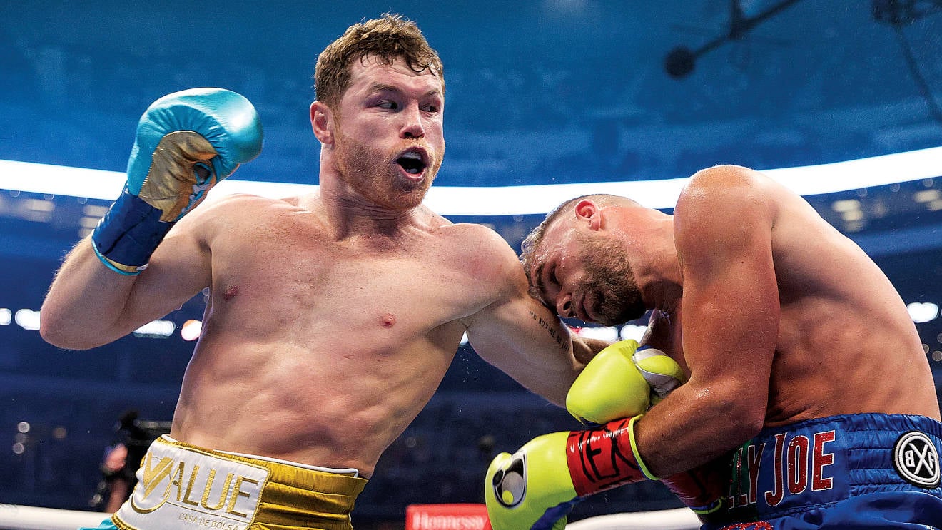 Canelo Alvarez left hook